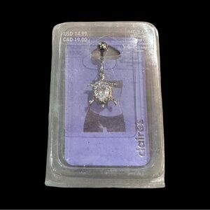 Claire's Silver Turtle Belly Ring 14 Guage New